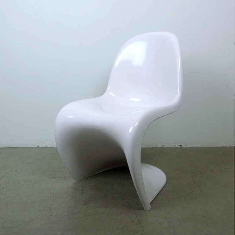 17'' H Stacking Side Chair, White