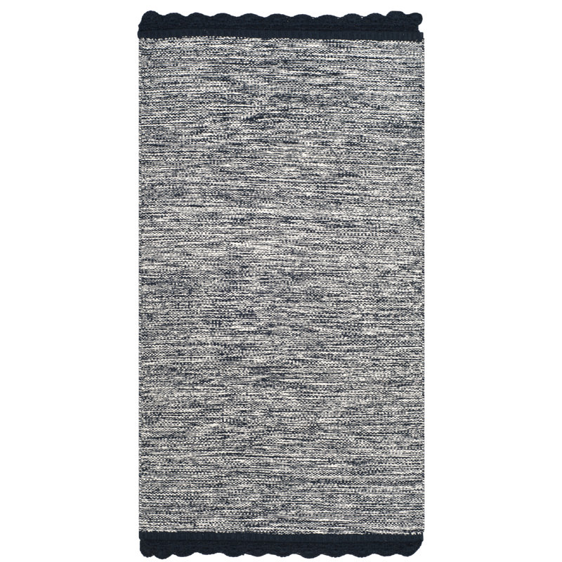 Mohnton Hand Woven Cotton Solid Color Rug, Rectangle 3' x 5'