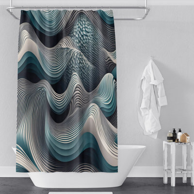 Rideau de douche abstrait Gwendolin