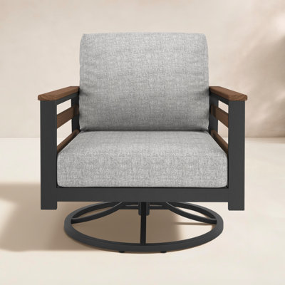 Townsend Sunbrella® Metal Swivel Patio Rocking Chair