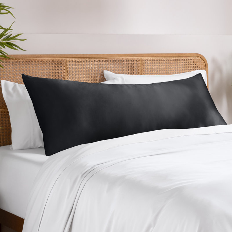 Rayon from Bamboo Body Pillowcase, Black