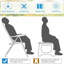 2 Pcs Folding Lounge Chair