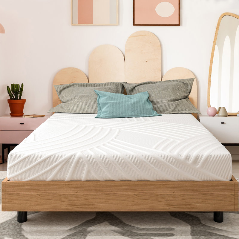 Gel Infused Memory Foam Jacquard Mattress Firm Hybrid Pressure Relief, Full