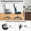 Inbox Zero Mesh Office Chair With Adaptive Lumbar Support Flip-up Padded Armrests Headrest