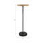 Metal and Marble 21"H Side Drink Table for Elegant and Functional Accent-1769802319