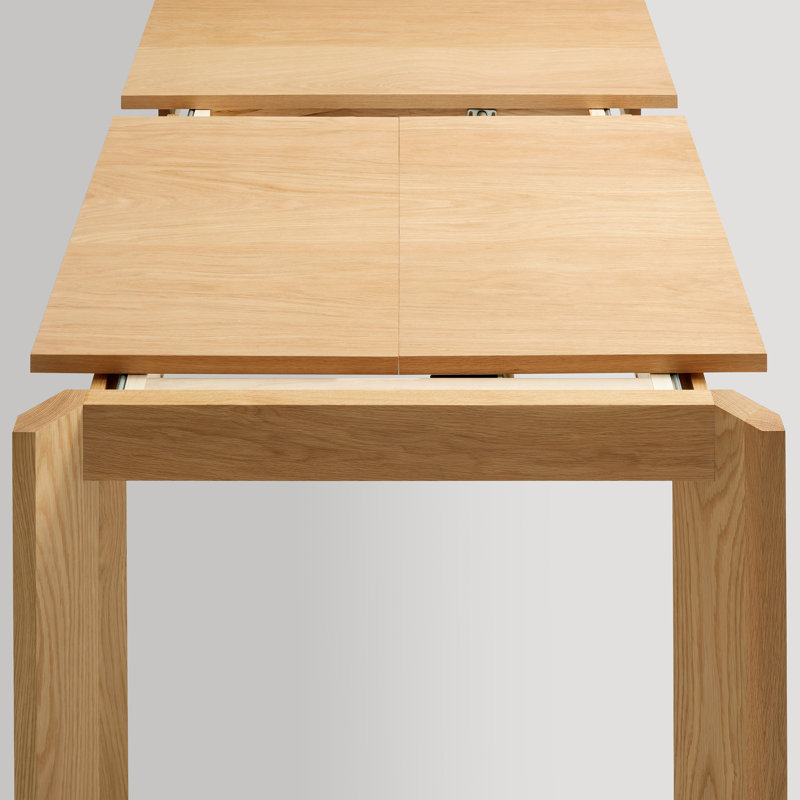 Moreover Solid Wood Dining Table, White Oak, 37" W x 104" L