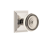 Grandeur Concealed Screw Mechanism Circle Knob with Square Rosette