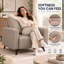 Fauteuil d'appoint en cuir Lapathos-480873143