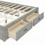 Grand lit plateforme avec 6 tiroirs de rangement, gris antique-913842592-913842598