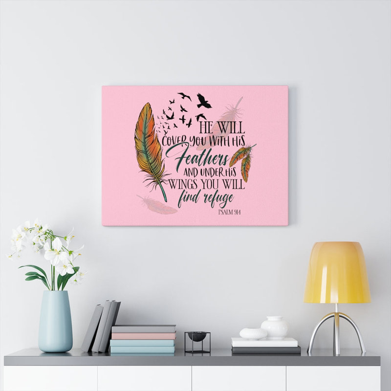 Under His Wings - Wrapped Canvas Print