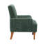 Chaises d'appoint moelleuses, chaise moderne en bois de velours côtelé large pour la maison