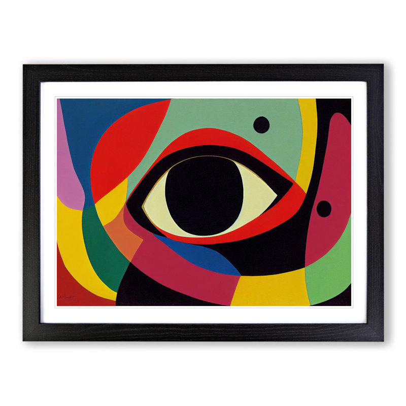 Colourful Abstract Eye Vol.4 - Framed Print, Black, 34cm H x 46cm W x 2cm D