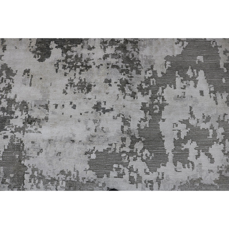 Hand Woven Wool Abstract Area Rug, Rectangle 12' x 18'