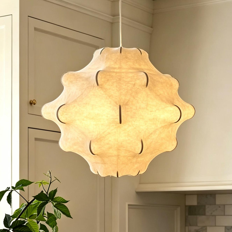 Luminaire suspendu blanc à 1 lumière Jered