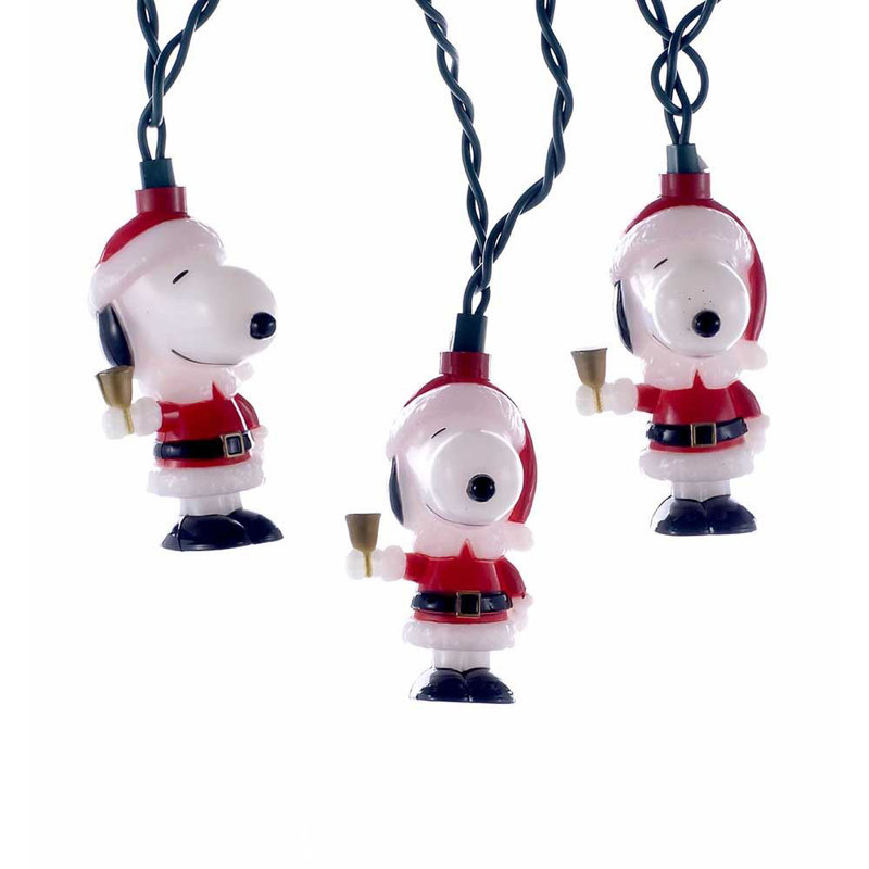 Éclairage pour chaîne 10 lumières santa costume snoopy