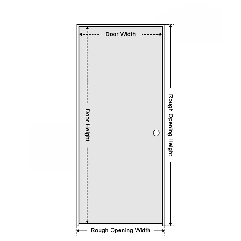 Curved 1 Panel Shaker Painted Smooth Composite Single Prehung Interior Door, 36" x 80", Dignity Blue, Left