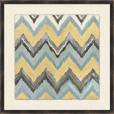 Neutral Ikat Study 9 Painting