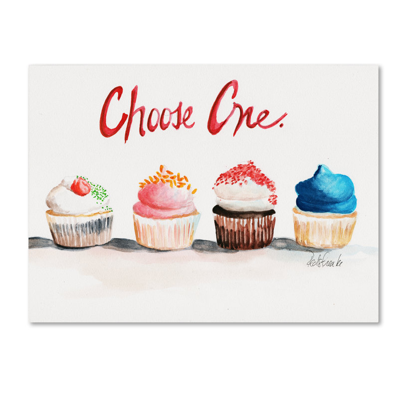 Trademark Fine Art " Choose One With Words " by Jennifer Redstreake
