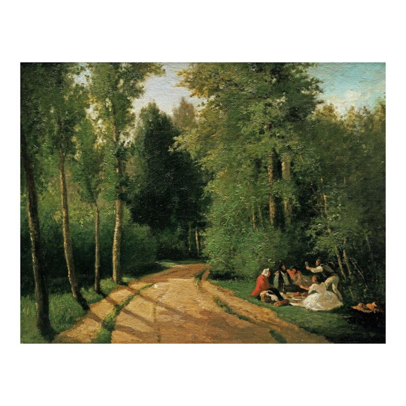 «A Picnic at Montmorency» par Camille Pissarro - Estampe numérique, H 16 po x l 20 po