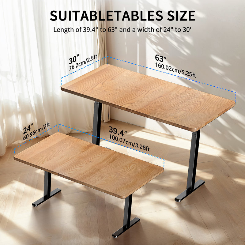 La structure de bureau électrique debout: confort ergonomique et flexibilité en hauteur
