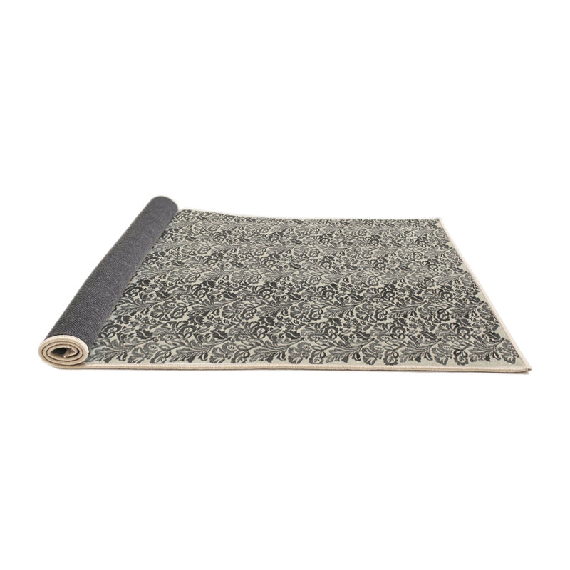 Tapis gris zone contemporaine, Rond 6 pi