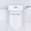 Toilette blanche avec chasse d'eau puissante et apparence élégante, brillante et confortable
