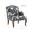 Arlynda Floral Embroidered Upholstered Accent Armchair