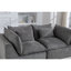 Canapé modulaire surdimensionné de 74,8 po de large avec canapé modulaire True Relax Comfy et sièges larges et profonds-116199368