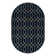 Glam Navy Blue Gold Area Rug