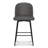 Counter Height Bar Stools Set Of 3, Upholstered Swivel Bar Stools With Back And Metal Legs, 26" Seat Height Kitchen Counter Stool Chairs With Footrest-1865985088-1877169900