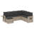  Garden Sofa Set Light Grey, Dark Grey