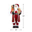 Figurine de père Noël 60 po avec ours en peluche et sac-cadeau 60 po