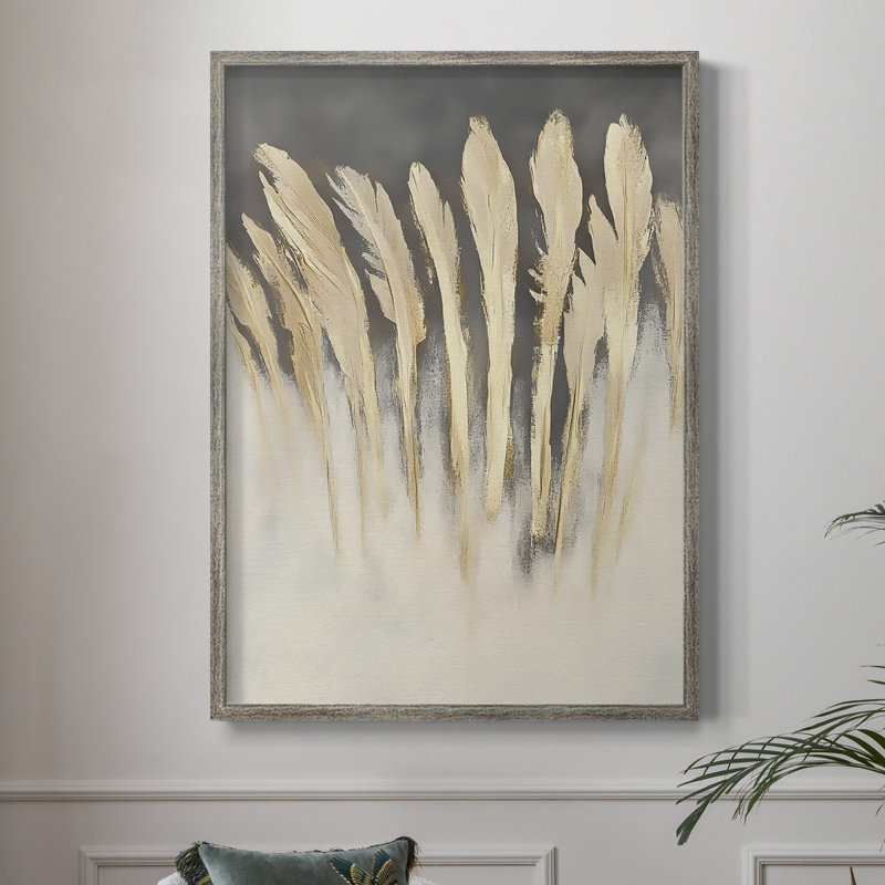 Reproduction encadrée FLORAL Series DCLXII - bois massif, H 11 po x l 9 po