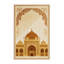 Tapis oriental moelleux moelleux en beige-1654249921