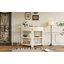 Console en bois avec tiroir et tablettes-133712547