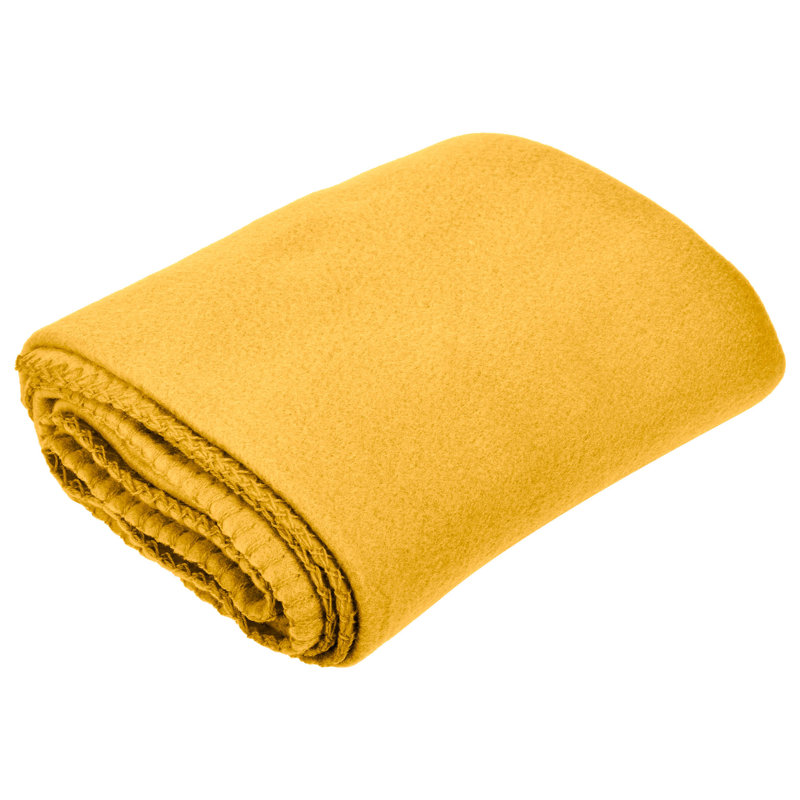 Jeté polaire 50 po x 60 po, Jaune moutarde