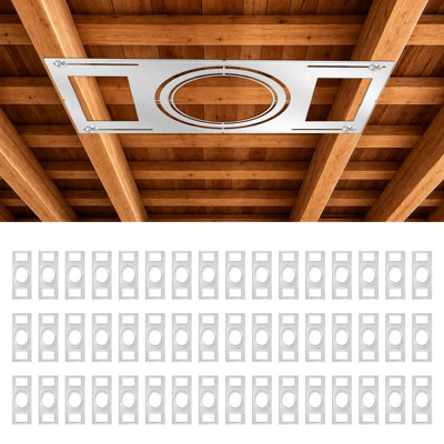 48-Pack New Construction Mounting Plate For 8/9/11 Inch Recessed Led Light, Durable Rough-In Pre-Mounting Plate