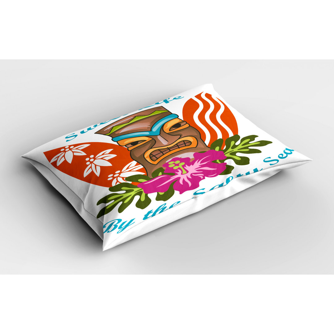 Tiki Polyester Sham Set Ambesonne 