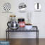 Buckingham Jar Holder Rack Black Kitchen Cupboard Shelf Organiser-3016592