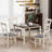 5 Piece Dining Table Set Industrial Wooden Kitchen Table And 4 Chairs For Dining Room-263992000