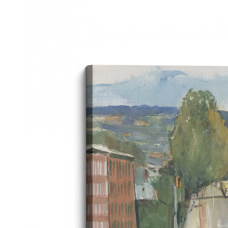 «Easthampton Mass Mountain Town View» par Stephen Calcasola, reproduction d'art sur toile, H 36 po x l 48 po