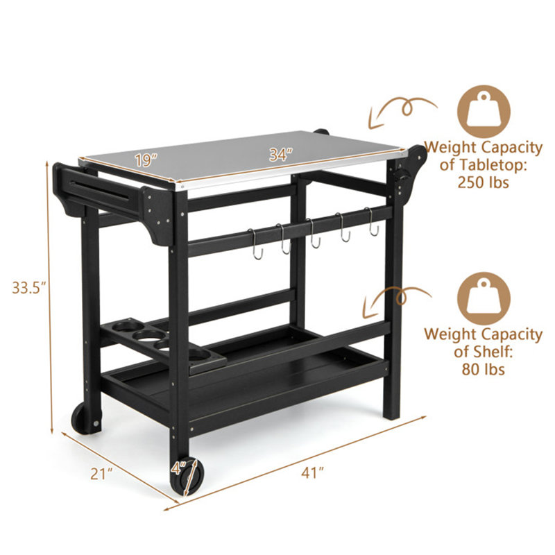 Chariot-bar en polyéthylène haute densité (PEHD) Temirlan