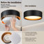 14" Metal LED Flush Mount Ceiling Light for Foyer Hallway Entryway and Outdoor-866710420