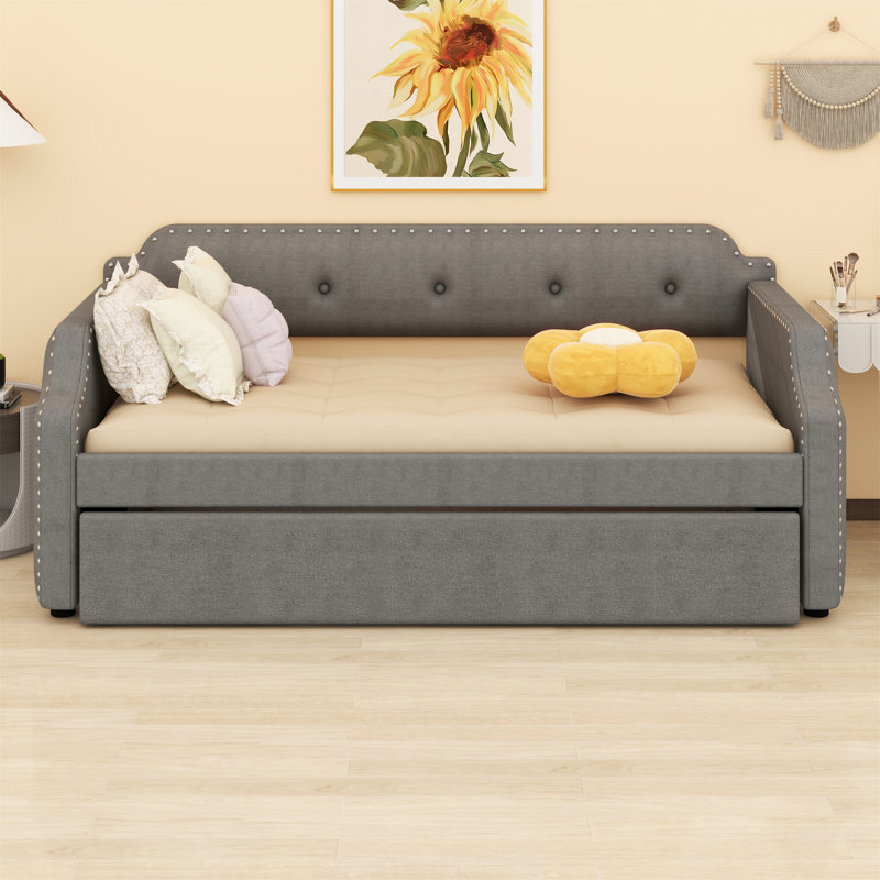 Cicel Upholstered Daybed, Gray