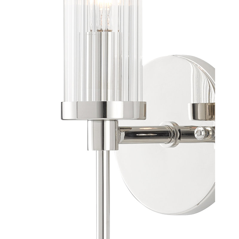 Bellings 1 - Light Armed Sconce, Polished Nickel