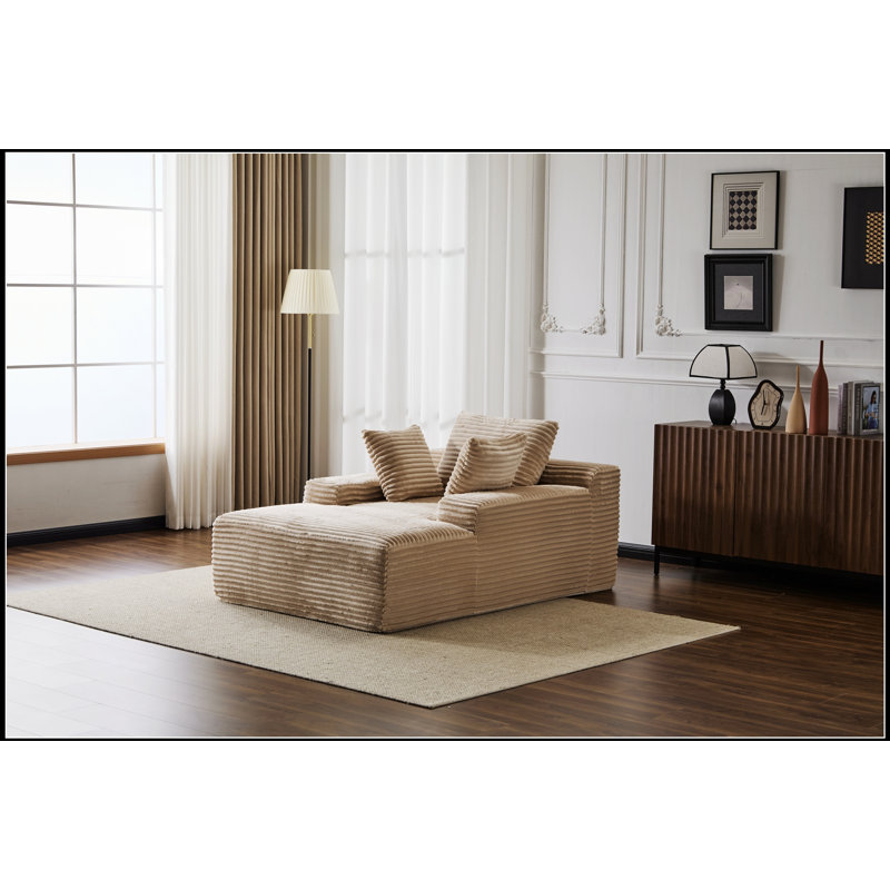 Méridienne surdimensionnée surdimensionnée Cozy Cloud Couch, Beige