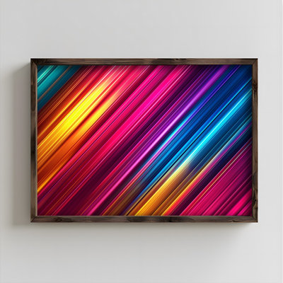 Elegant Decorative Framed MDF Painting, 19.7 x 27.6 x 0.1 inches | 100% MDF (3 mm Thick) with 100% Pine Wood Frame | UV Printed Art for Home Décor, Ideal for Living Room, Office & Gallery Wall Display