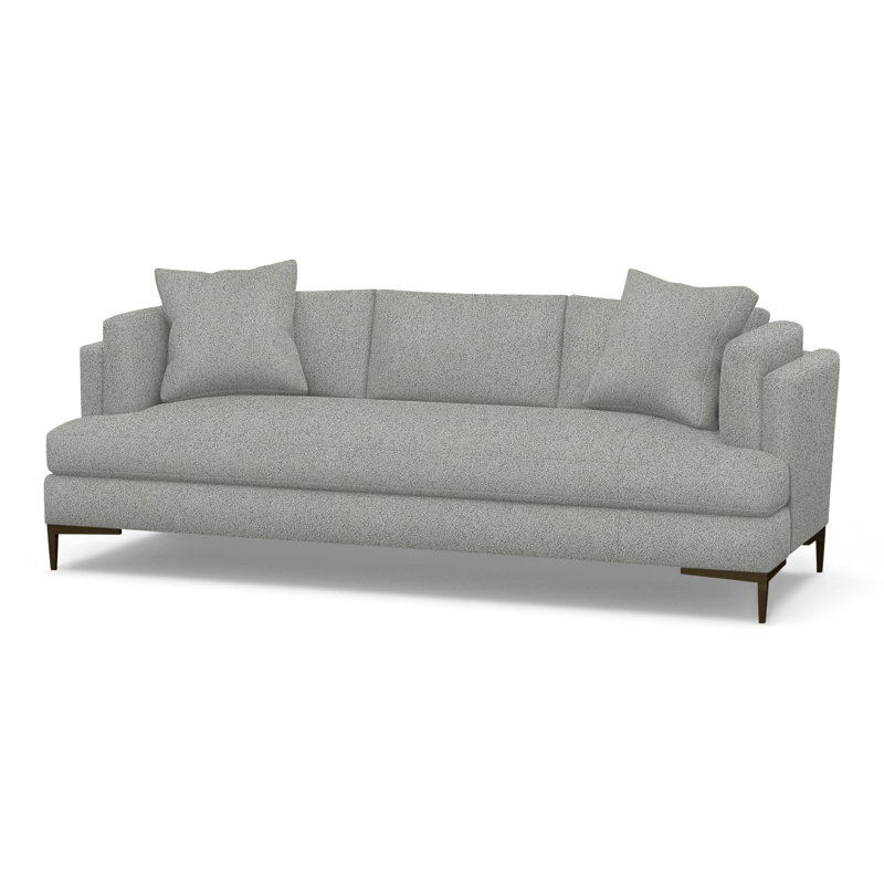 Aiden Upholstered 90.5'' Sofa, Antique Bronze, Oyster Shell (Performance fabric) 1359-93