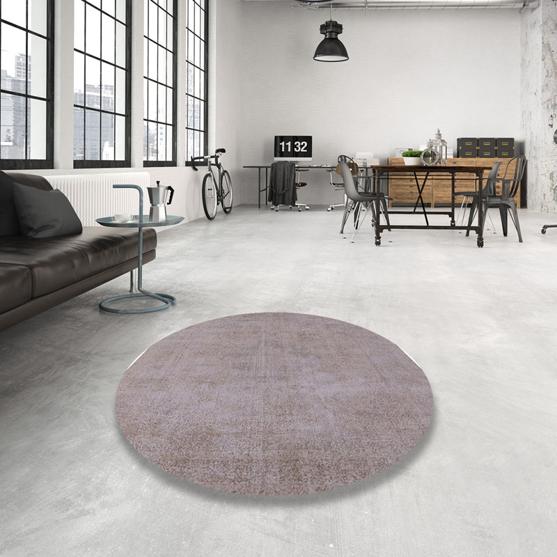 Tapis oriental gris Nakia, Rond 7 pi