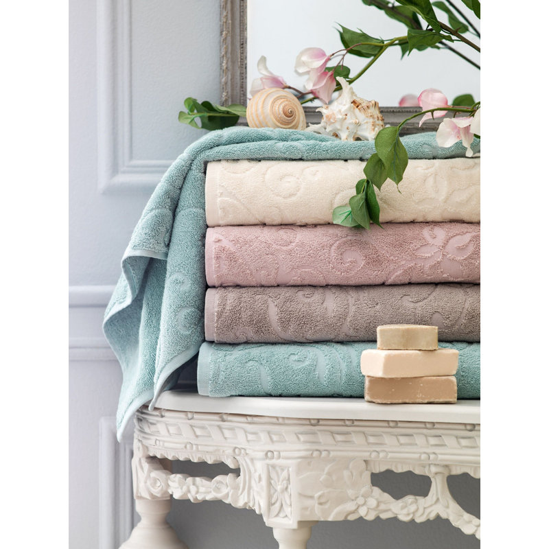 Sharly Jacquard Bath Towel, Beige